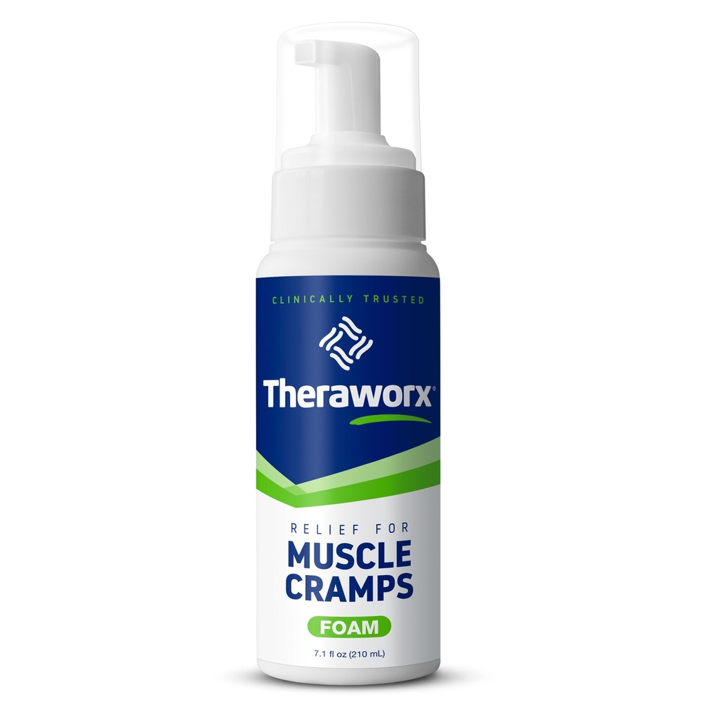 Theraworx Relief for Muscle Cramps Foam Fast-Acting Muscle Spam, Leg Sorness with Magnesium Sulfate - 7,1 oz - 1 Tellen