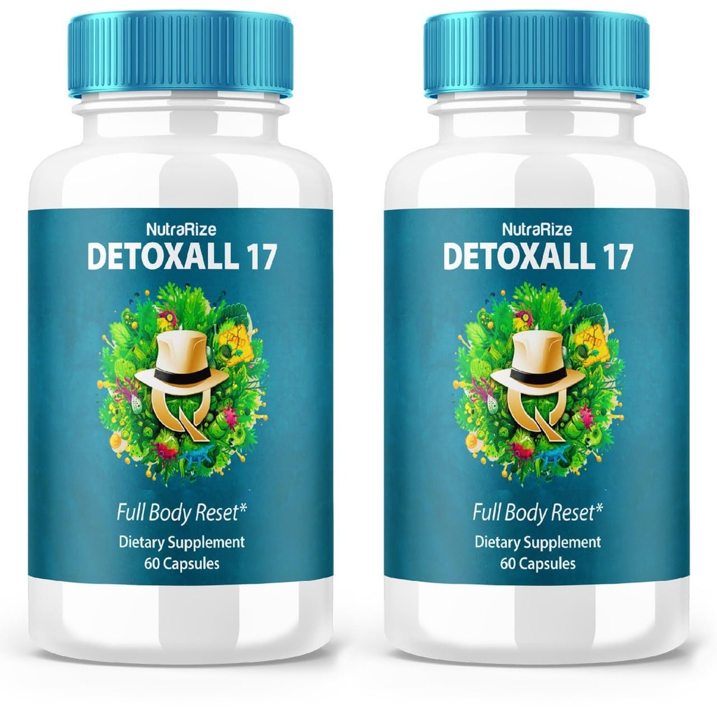 (2 Pack) DetoxAlle 17, DetoxAlle 17 volledige body reset, DetoxAll17 Dieetsupplement voor de algehele gezondheid en wellness, maximale sterkte all-natuurlijke pillen om energie te stimuleren, Detox Alle 17 Review (120 Capsules)