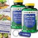 Choice Bundle Spring Valley Calcium Plus Vitamine D Tablets 600 mg 250 Ct 2 pk (500 Total) + 