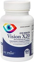 Vision X20 met Lutein, Beta-Caroteen, L-Glutatione, Blauwe bosbes en Niacin voor Vision Support, Algehele Ooggezondheid