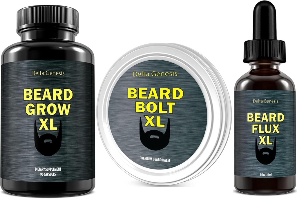 Baard Flux, Baard Grow XL en Baard Bolt XL bundel