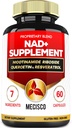 NAD+ Supplement met Nicotinamide Riboside w/Quercetin, Resveratrol, Turmeric, Rhodiola Rosea, Astragalus - 60 Tel.