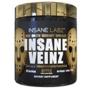 Insane Labz Insane Veinz Gold, Nitric Oxide Non Stimulant pre workout Poeder, geladen met Hydromax, Nitrosigine, Verhoogt Bloedvatigheid en Bloedstroom, 30 Srvgs, Apple