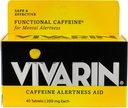 Vivarin Alertness Aid Tabletten 40 Tel 200 mg Tabletten (4 Verpakking)