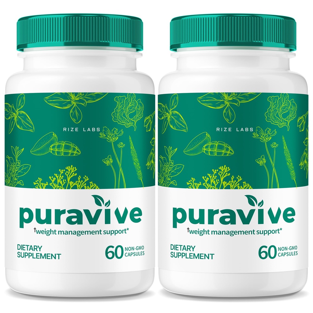 (2 Pack) Puravive, Puravive gewichtsverlies Capsules, Puravive Exotic Rice Methode, Alle Natuurlijke Ontgifting & Reiniging Ondersteuning, Pura Vive Keto Reviews (120 Capsules)
