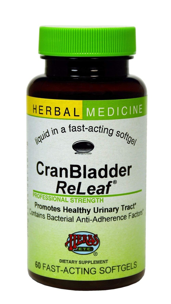 Kruiden Etc. CranBladder ReLeaf Softgels - Bladder Health Support - Natural Supplement Formula to Aid Urinary Health & Comfort - Optimale Urinaire Ondersteuning met Cranberry - 60 Softgels (60 Servings)