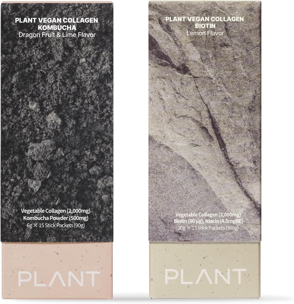 PLANT Vegan Collagen Kombucha & Liquid Collagen Biotin