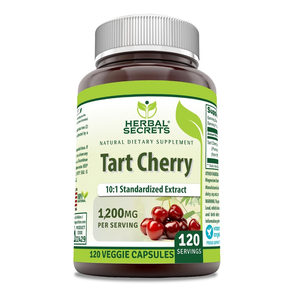 Herbal Secrets Tart Cherry 10:1 Gestandaardiseerde Extract Supplement 