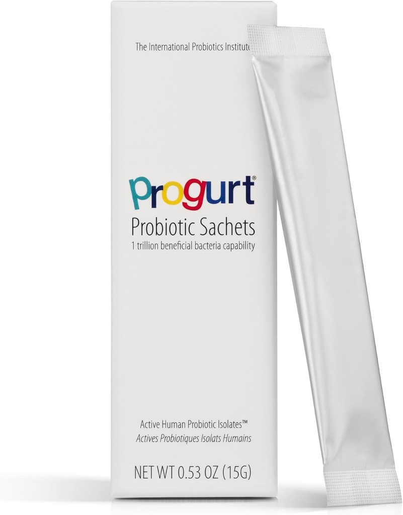 Probiotische Sachets 1 Trillion CFU (5 sachets), Hoogste Potentie, Plank Stabiel voor reizen, Veganistisch, Glutenvrij, Essentieel supplement voor opgeblazen, Digestief en Immune Ondersteuning, voor mannen en vrouwen