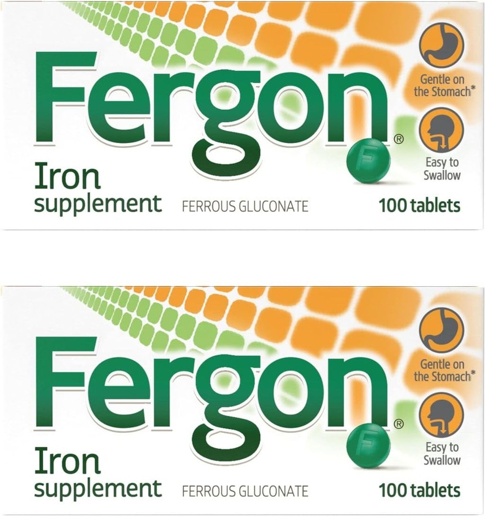 Fergon High Potency Iron Highly Soluble & Easy Digested, 27 mg ijzer, 100 tabletten