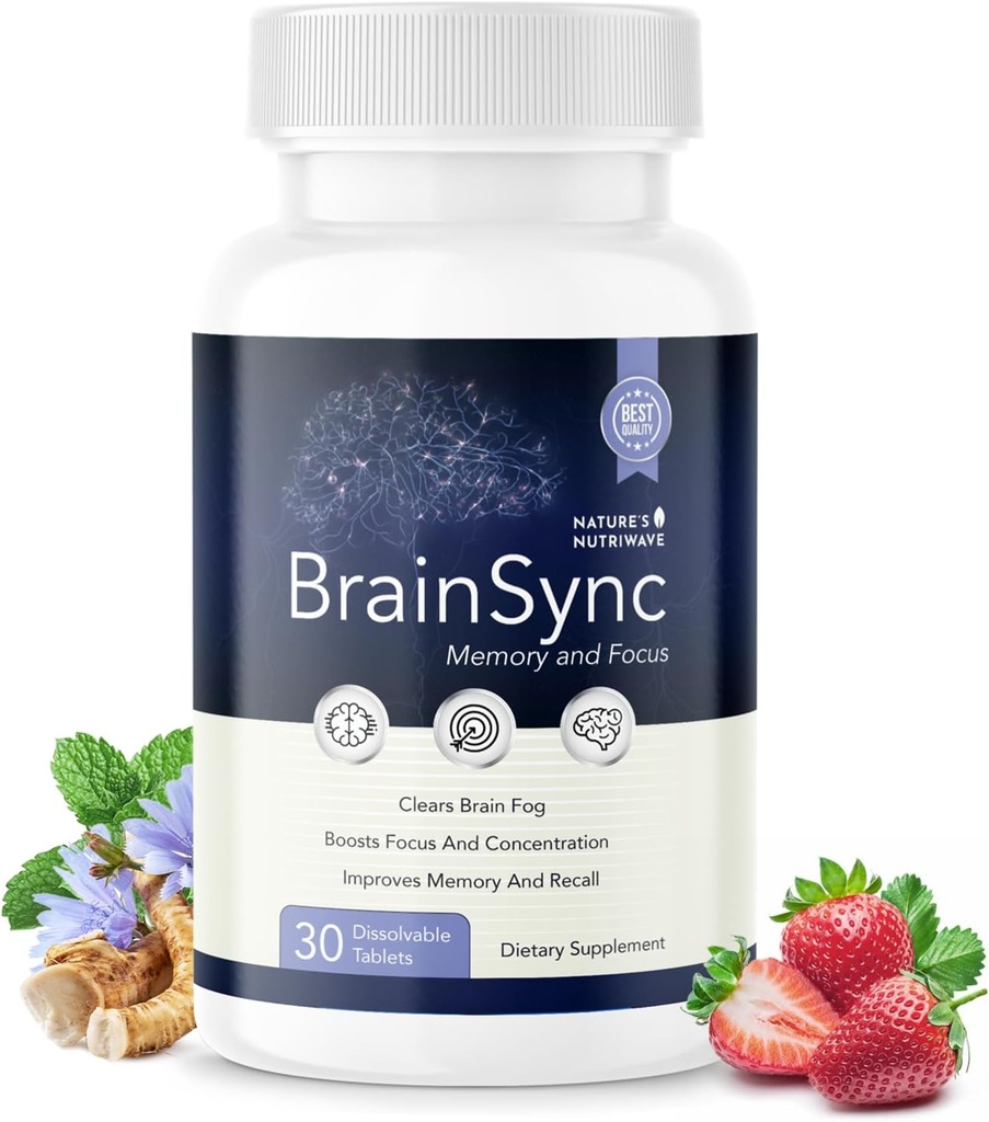 BrainSync Probiotic Supplement Ondersteunt Dagelijks Wellness & Gut-Brain Balance 