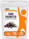 BulkSupplements.com Zag Palmetto Extract Poeder - Serenoa Repens, Zag Palmetto Supplement, Kruidensupplement - Veganistisch & Glutenvrij, 1g per portie, 100g (3,5 oz) (pakket van 1)
