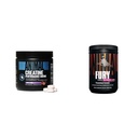 Animal Creatine Kauwtabletten - Verbeterde Creatine Monohydraat met AstraGin om de absorptie te verbeteren & Fury Pre Workout Powder Supplement voor energie en focus 5g