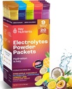 KEY NUTRIENTS Electrolytes Powder Packets No Sugar - 5 Delicious Flavors in Hydration Packets 20 Pack - No Calories, Gluten Free Electrolytes Powder Packets, Non GMO, Made in USA