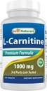 Best Naturals L-Carnitine Fumarate 1000mg per Tablet - 120 Tel - Boosts Cellular Energy