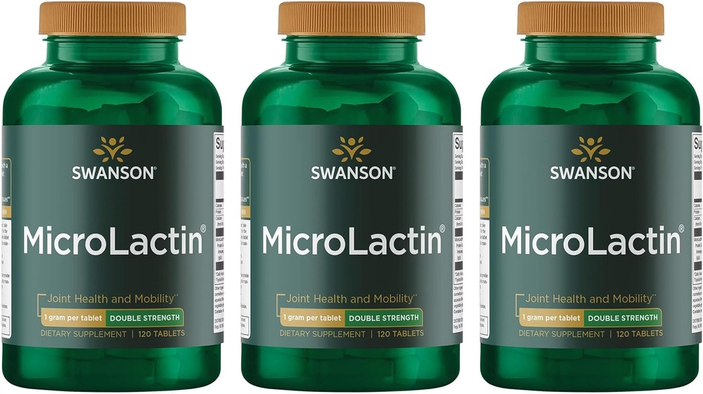 Swanson Microlactin Dubbele sterkte 1000 Milligrammen 120 Tabs (3 Pack)