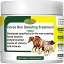 Horse Non Sweating Treatment, bevordering van gezonde temperatuurregeling voor Stop Sweat, AC, Old, Mare, Gelding, Anhidrosis, One Hot Summer Day Use