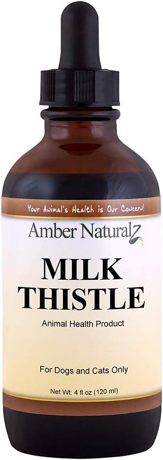 AMBER NURZ Milk Thistle Herbal Supplement voor honden en katten 