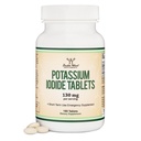 Kaliumiodide 130 mg tabletten - Noodgeval gebruik voor blootstelling - 180 Tel, 3 maanden levering - Dubbele houtsupplementen
