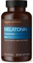Elementen - Melatonine 5mg Capsules, Helpt met af en toe slapeloosheid, Vegan, Unflavored, 195 Tellen (pakket van 1), 6 maanden levering (verpakking kan variëren)
