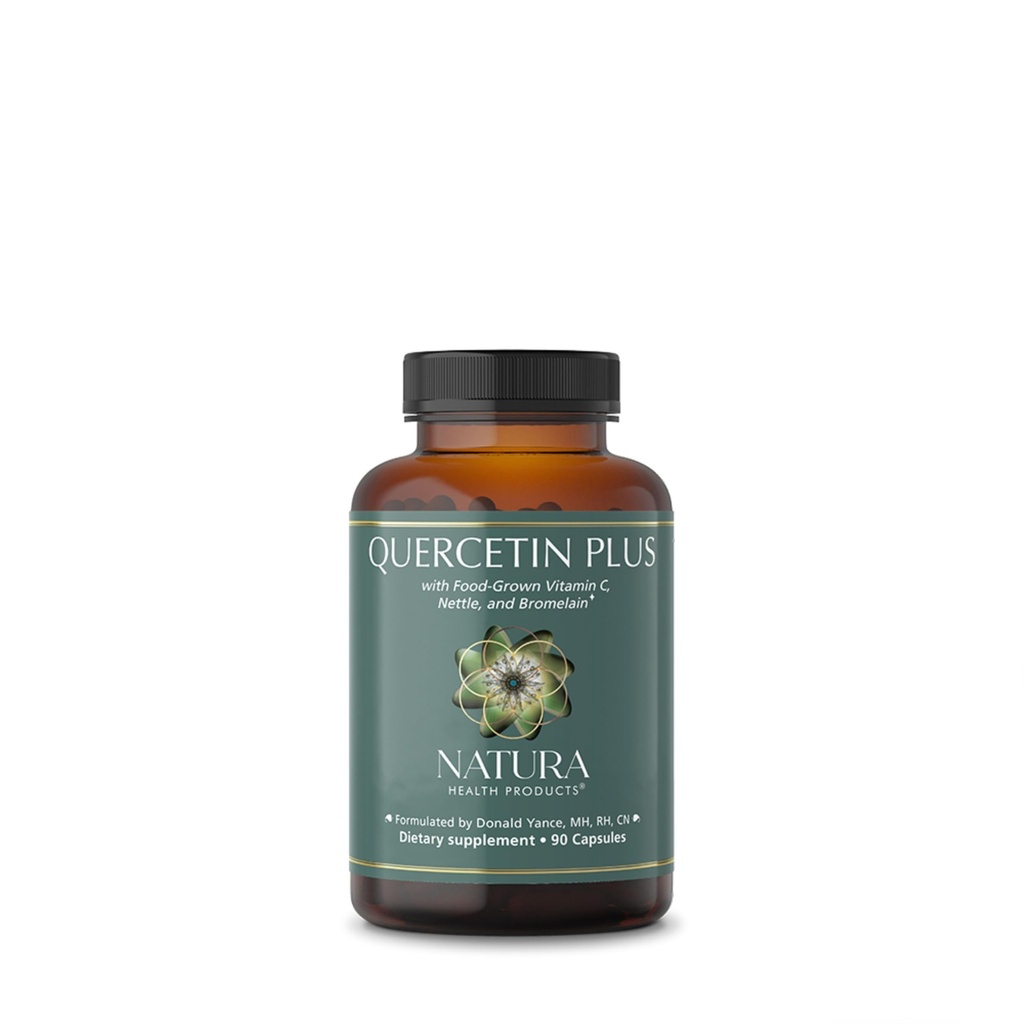 Natura Health Products Quercetin Plus Supplement - Modulates gezonde immuun- en histaminerespons - met bromelaïne, vitamine C, brandnetelblad en quercetine (90 capsules)