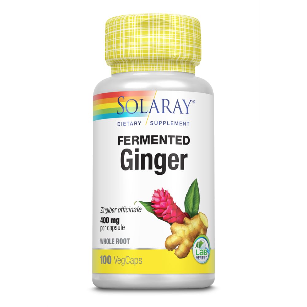 SOLARAY Gefermenteerde Ginger Root 400mg 100 VegCaps