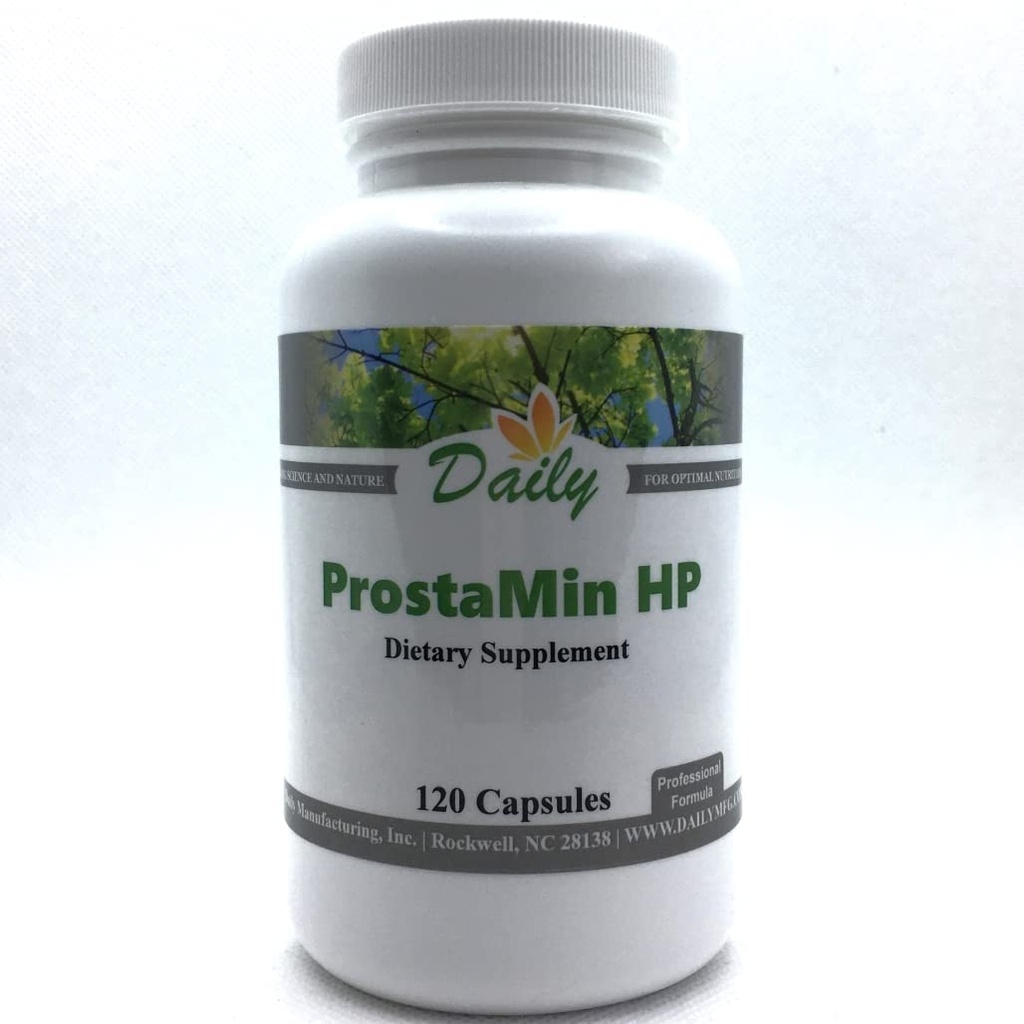 Dagelijkse productie ProstaMin HPTM (Beta Sitosterol, Pygeum, Reishi Mushroom, Knoflookextract, Curcumine (van Tumeric) & Zink)