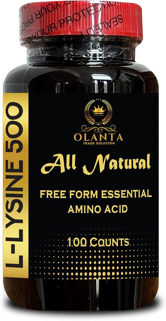L-LYSINE supplement Aminozuren - L-Lysine HCL supplement, Lysine supplement Immune Support, Stikstofbalans, pre-workout pillen, L-Lysine 500mg - 1 fles 100 Tellingen