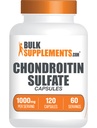 BulkSupplements.com Chondroitin Sulfate Capsules - Nutritional Supplement, Chondroitin Sulfate 1000 mg - Glutenvrij, 2 Capsules per portie, 120 Tellen (pakket van 1)