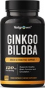 Natgrown Ginkgo Biloba 120 mg - Extra sterkte Ginkgo Biloba Extract Capsules - 120 Tel.