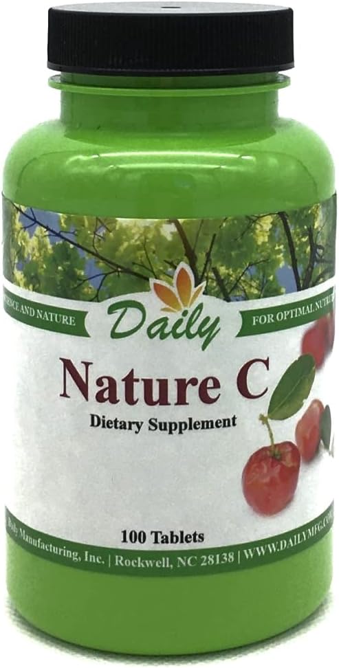 Daily Manufacturing Nature C (Vitamine C van Acerola Cherry) 100 tabletten per fles