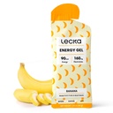 Lecka Energy Gel, 12 Gels voor Endurance Oefening, Gemaakt met echte vruchten en Basil Zaden, Biedt Natuurlijke Energie en Elektrolyten (12 Gels, Banana)