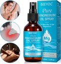Magnesium Spray, 100% Pure & Organic Natural Magnesium Oil Spray voor Voeten Glazen Fles, Verzachtende Verlichting & Relaxatie, Gemakkelijk te absorberen en gebruik