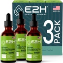 E2H Chlorofyl Liquid Drops - Natural Energy Booster, Immuunsysteem ondersteuning en interne deodorant - Pepermunt smaak - (3 flessen)
