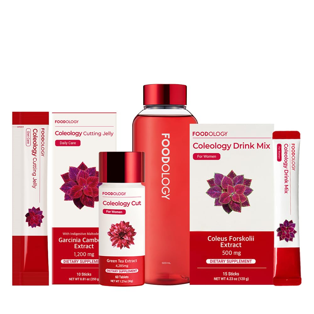 FOODOLOGY Fat Burner Red Line Bundle Coleology Drink Mix & Coleology Snij & Snij Jelly & Water Fles