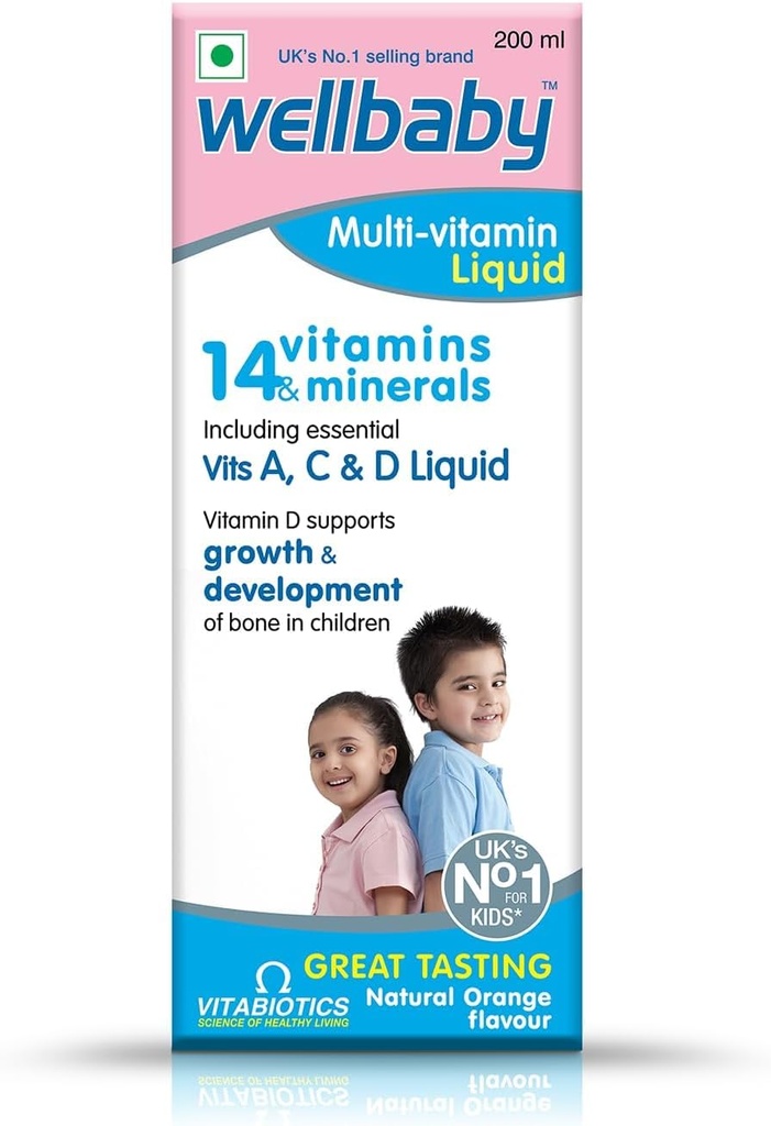 Walbaby Multivitamine Vloeistof voor baby 200ml 