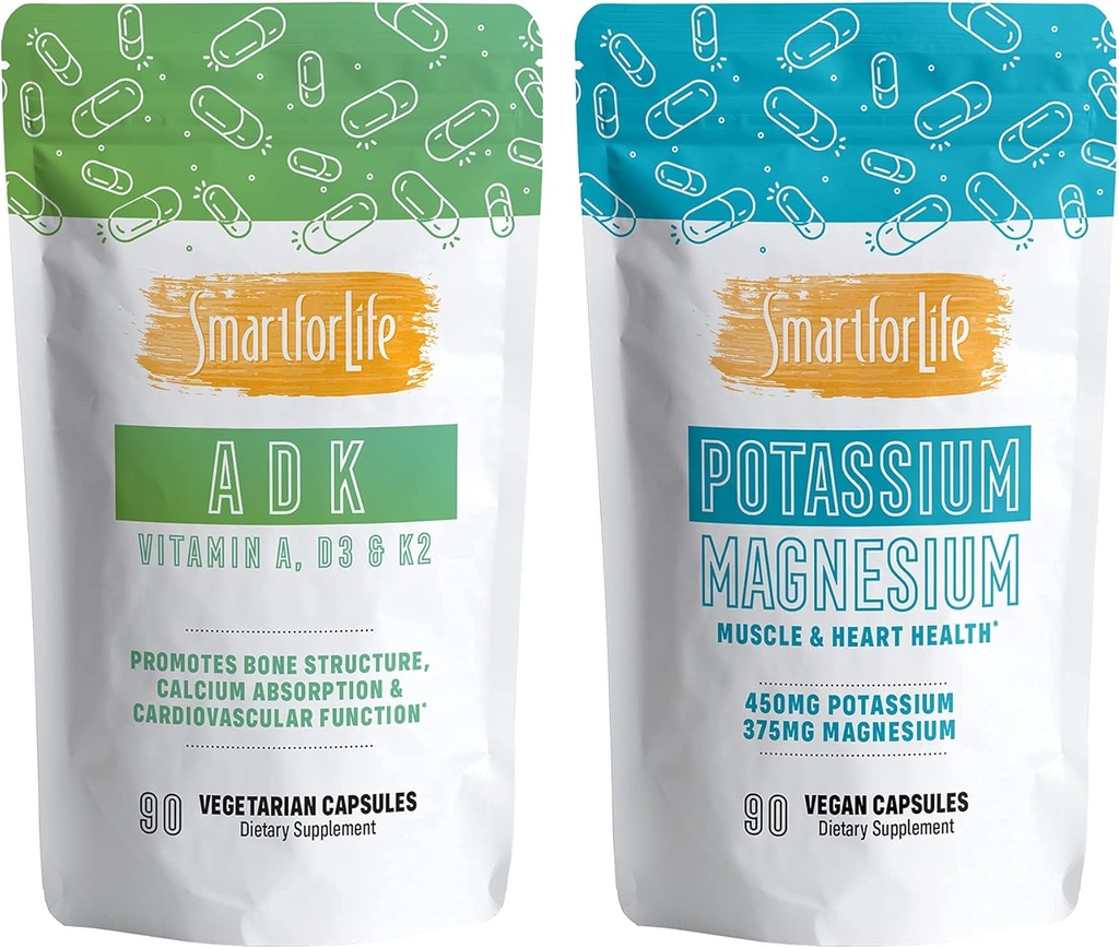 Slim voor het leven Kalium Magnesium & Vitaminen A,D3, K2 90 Tellen