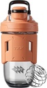 TKK 24oz Proteïne Shaker Fles met Blending Ball, BPA Free Tritan Plastic, Leak-Proof, One-Touch Lid, Non-Slip Grip, Sport & Fitness Gebruik