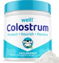 Nou! Colostrum Supplement voor Gut Health, Hair Growth,Beauty & Immune Support - Gemakkelijk te mengen Grass-Fed Bovin Colostrum Powder - Antioxidanten - High IgG Plus ImmunoLin, Unflavored, 60 Servers