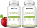 Raw Apple Cider Vinegar Capsules met moeder, 1500mg ACV Pillen - Boost Energy, Support Immunity & Digestie & Weight Management for Women & Men - 2 Pack