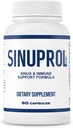 Mizzle SinuProl Nasal & Immune Support Supplement met Quercetin met Bromelain, ideale optie voor mensen die vertrouwen op natuurlijke Sinus Decongestant, Sinus Rinse of natuurlijke antihistamine, 60 capsules
