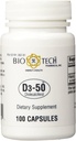 D3-50 50,000iu - Bio-Tech Pharmacal - 100 Capsules - Verpakking van 2