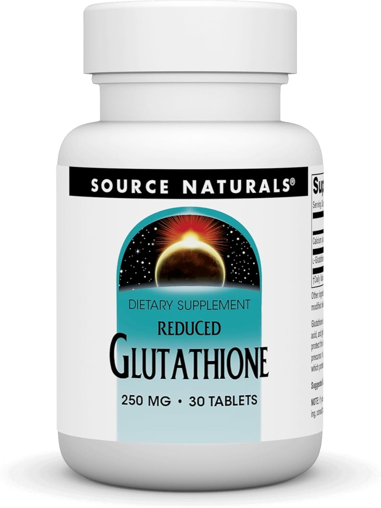 Bron Naturals Glutathion, Supplement voor leverondersteuning, 250mg - 30 tabletten
