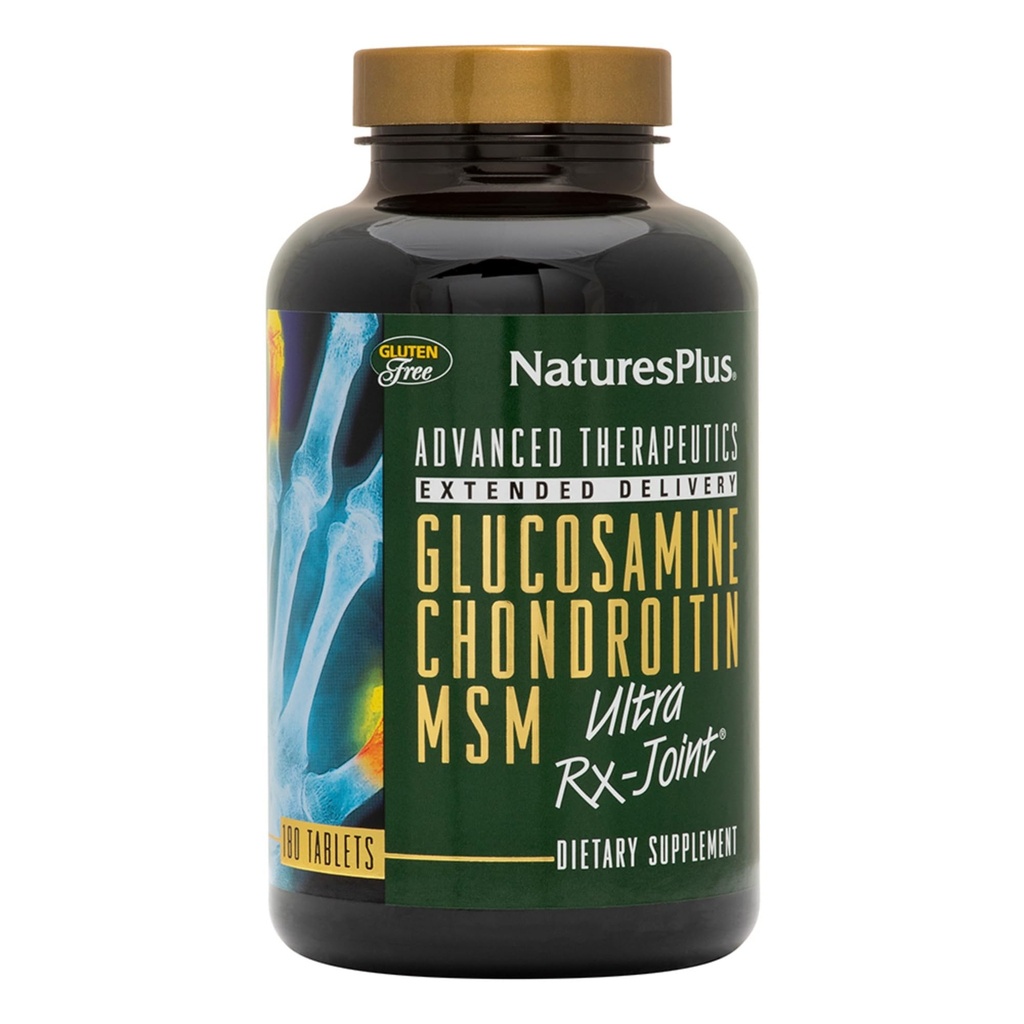 NaturesPlus Ultra Rx-Joint - 180 tabletten, Verpakking van 2 - Ondersteunt gezonde gezamenlijke functie - met Glucosamine, Chondroitin & MSM - Glutenvrij - 120 totale porties