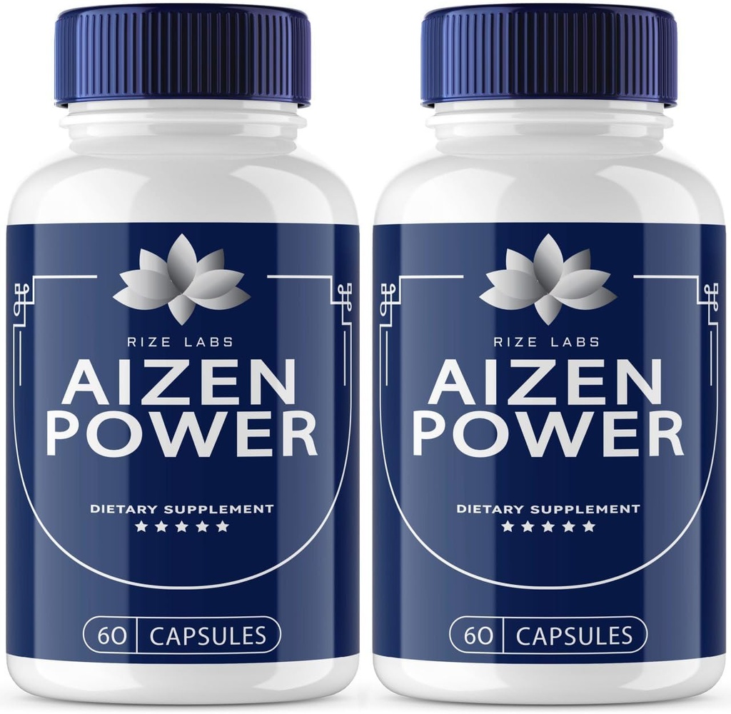 rize labs - Aizen Power for Men, All Natural Male Supplement to Boost Energy and Performance (120 capsules)