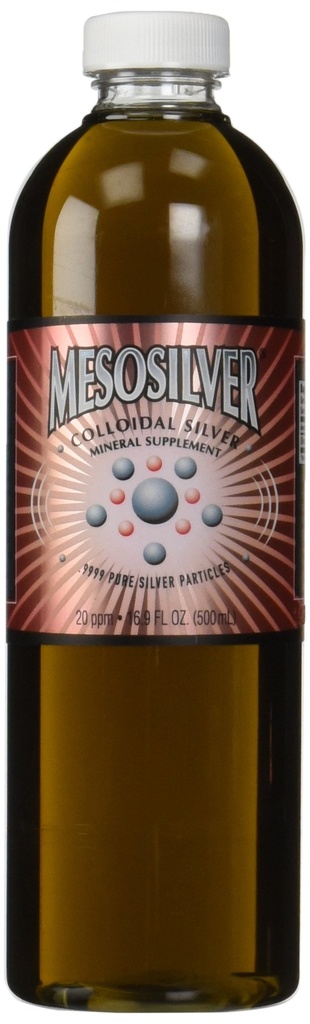 MesoSilver ® 20 ppm Colloïdaal zilver, 500 ml/16.9 Oz