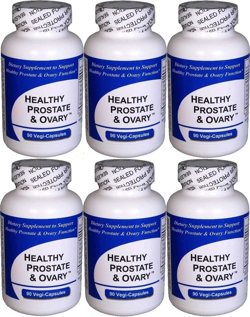 Gezonde Prostaat en Ovary Capsules 6-pack (6 flessen bevatten een totaal van 540 capsules) - Geconcentreerde Kruiden Blend - Natuurlijke Dieet Supplement - Bevat Vietnamese Crinum Latifolium Herb Extract & andere Kruiden - Prostaat Voeding