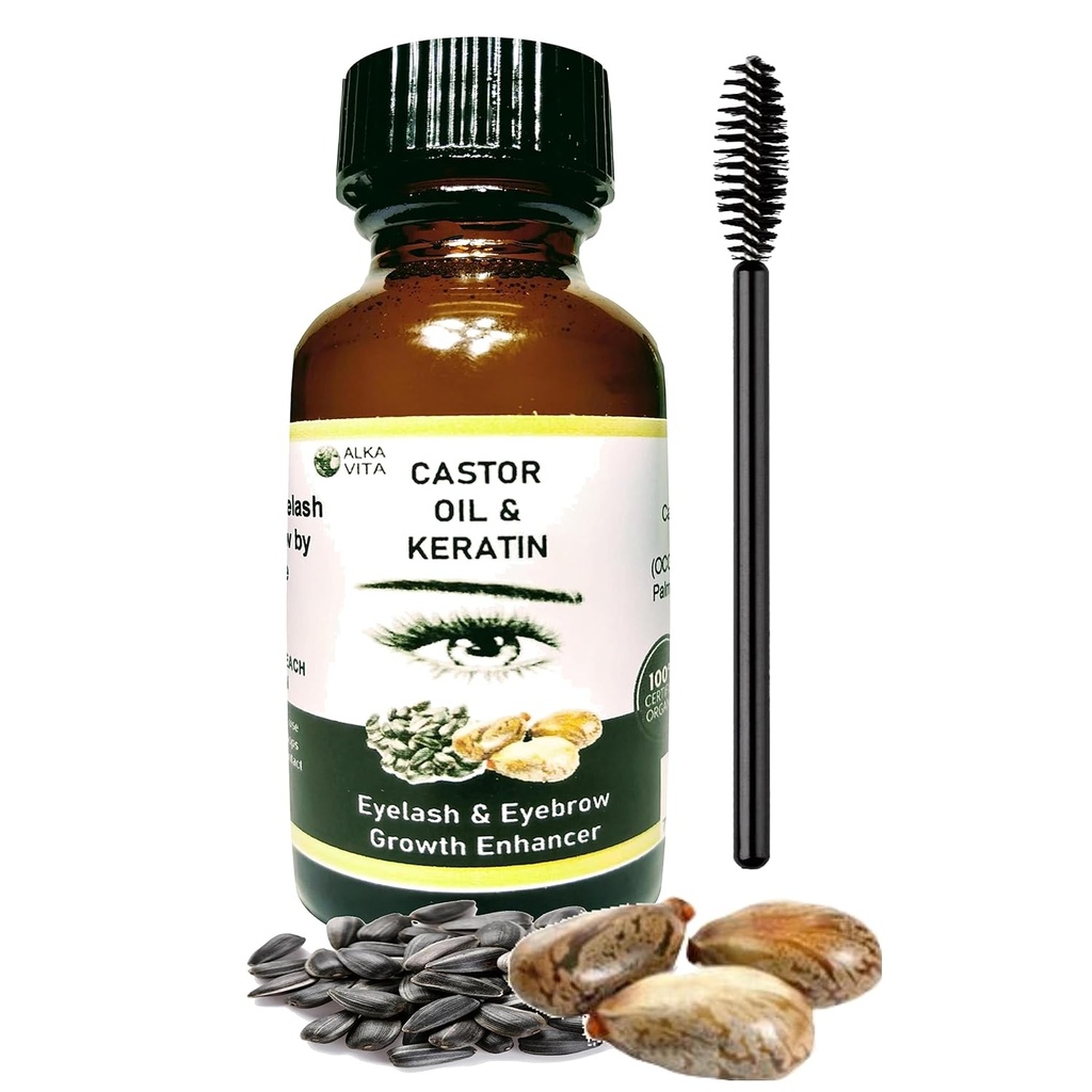 Whitelash groei Herbal Biologische Keratine en Castor olie Pure wenkbrauw Thickener Factor