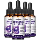 Liposomal Vitamine B Complex Liquid Sublingual B Complex Vitaminen Supplement voor Vrouwen Mannen Verbeterde Absorptie Gemethyleerd B12,B1, B2, B3, B5, B6,Folate,Biotine voor Energie en Immuun Ondersteuning 8.0 oz
