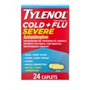 Tylenol Cold + Griep Ernstige Medicine Caplets voor koorts, pijn, hoesten en congestie, 24 st.